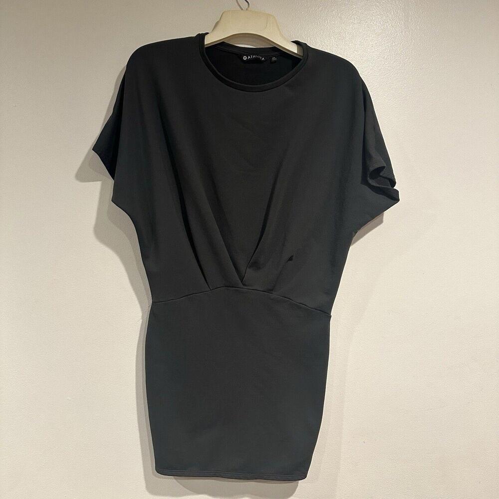 ATHLETA Pronto Dress Pleated Active Athletic Gray 291869 Black  Size S